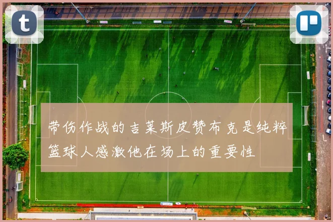 带伤作战的吉莱斯皮赞布克是纯粹篮球人感激他在场上的重要性