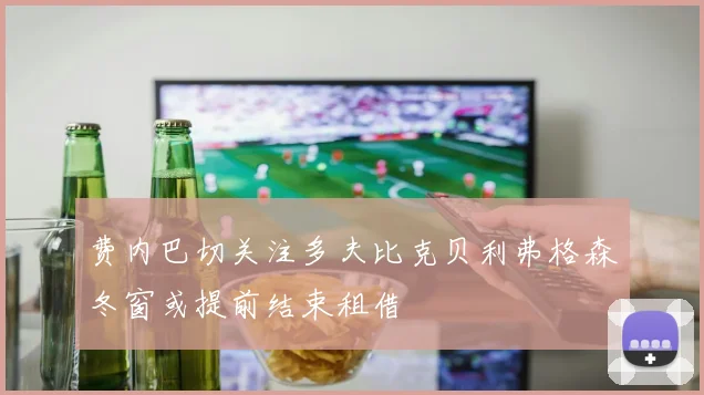 费内巴切关注多夫比克贝利弗格森冬窗或提前结束租借